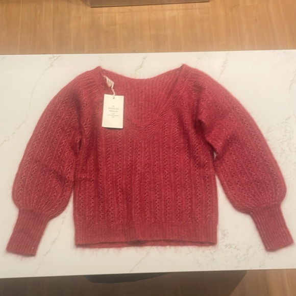 New with Tags La Maille Sézane XXS Rosa Jumper- Rosewood - Picture 5 of 12